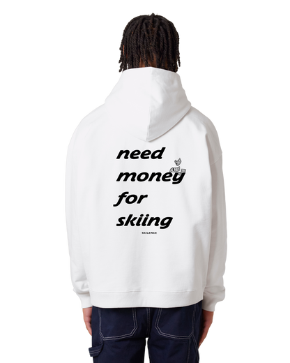 "money for skiing" - oversized hoodie