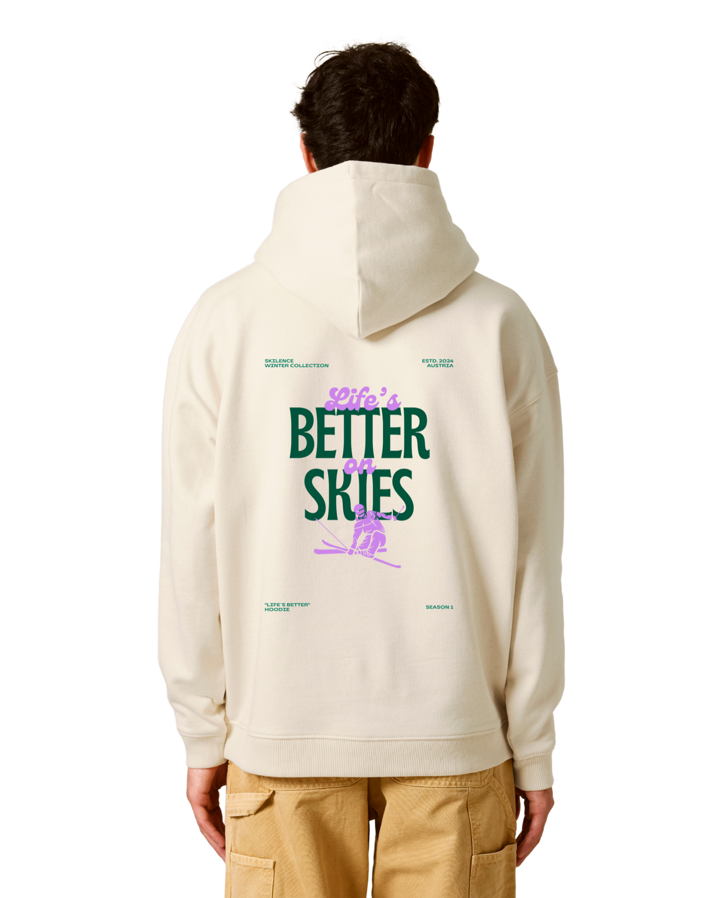 "life's better" - oversized hoodie