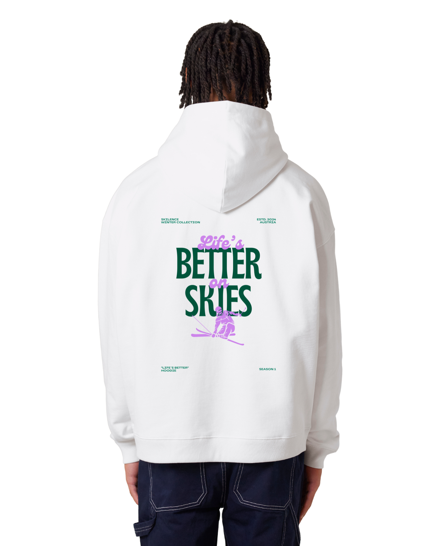 "life's better" - oversized hoodie