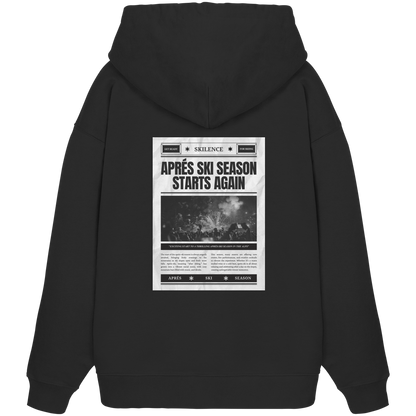 "newspaper" - oversized hoodie