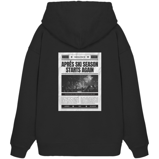 "newspaper" - oversized hoodie